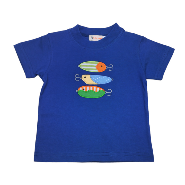 Fishing Lures Stacked Boy Shirt - Born Childrens Boutique