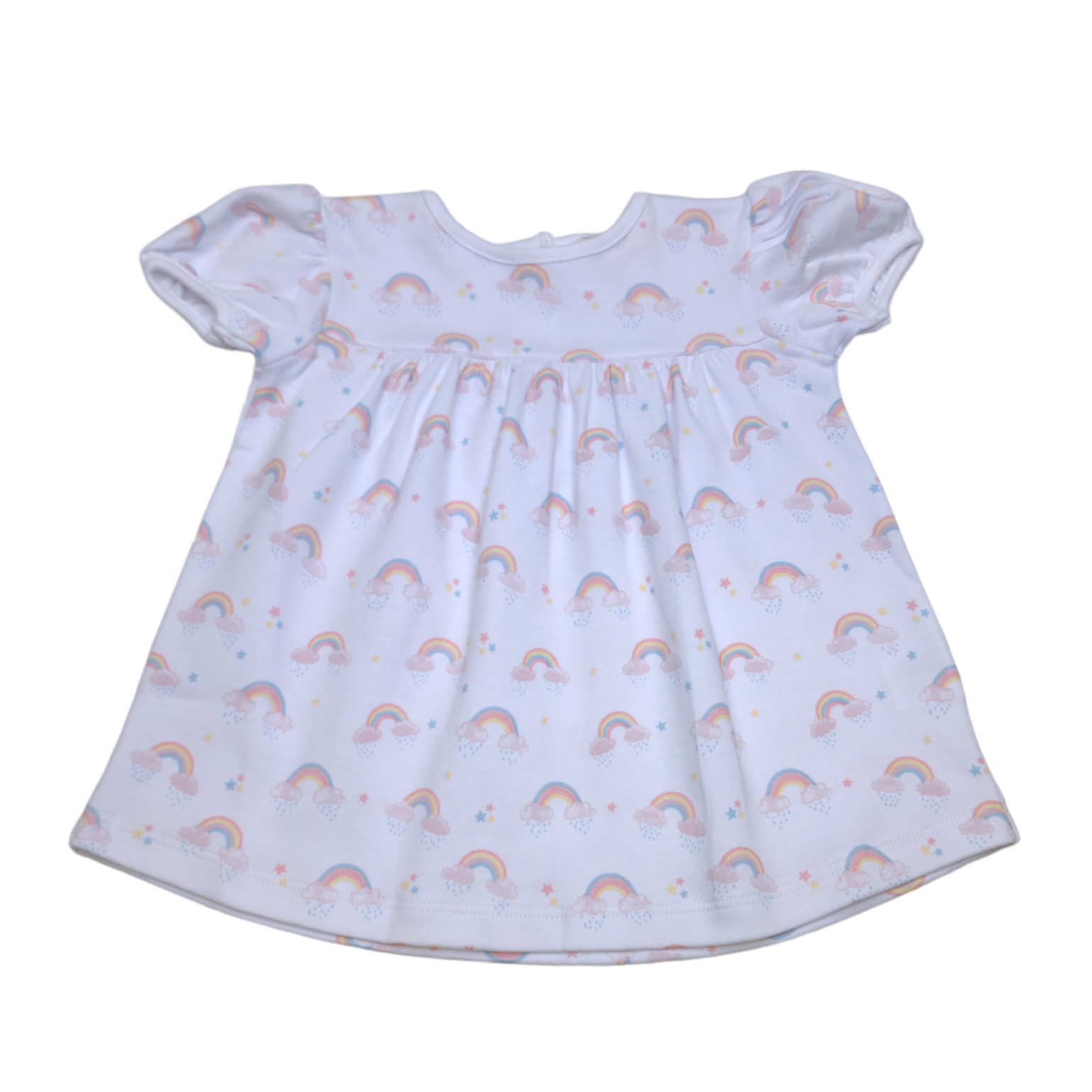 Girl Swing Top Rainbow Print - Born Childrens Boutique