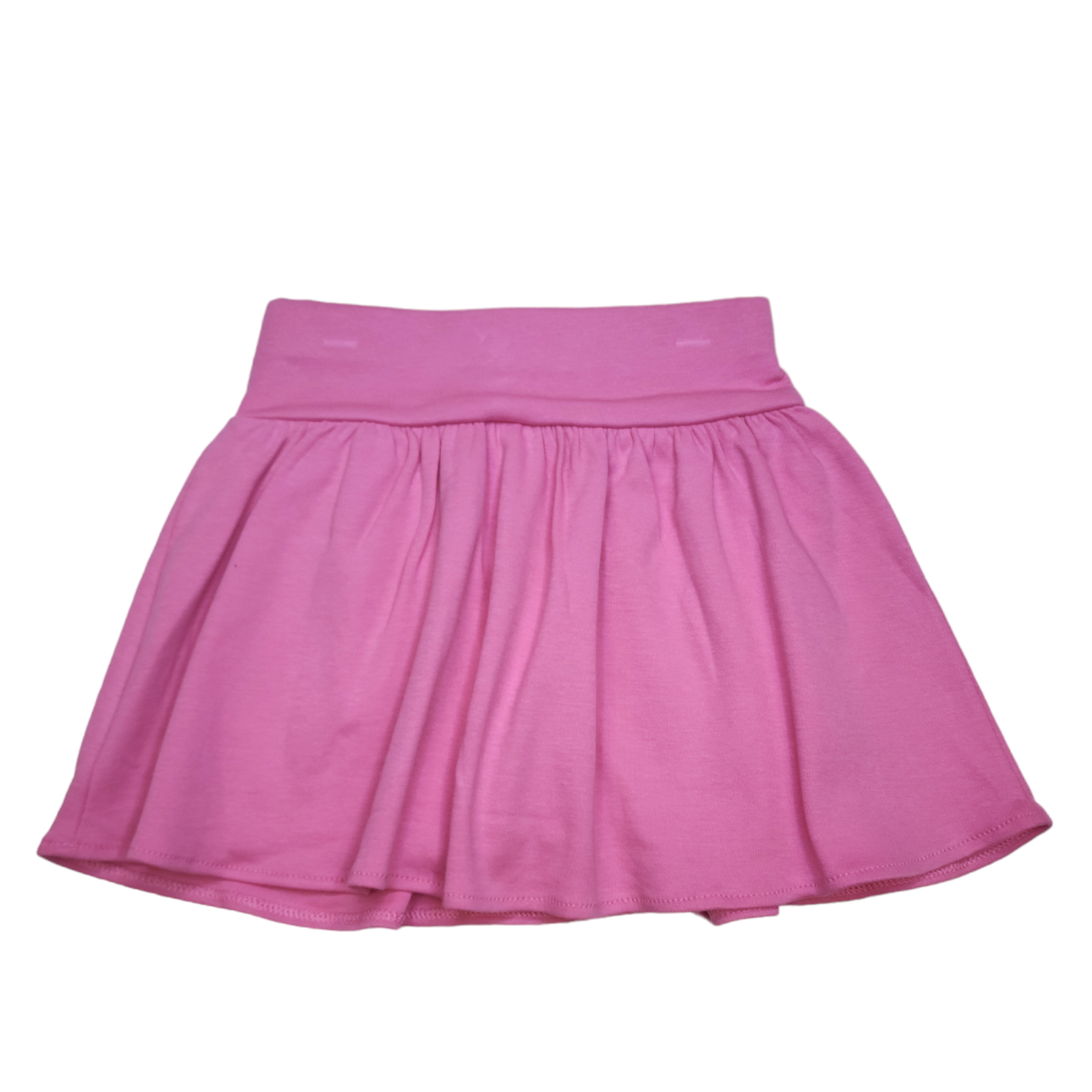 Gathered Skort Light Bubble Gum - Born Childrens Boutique