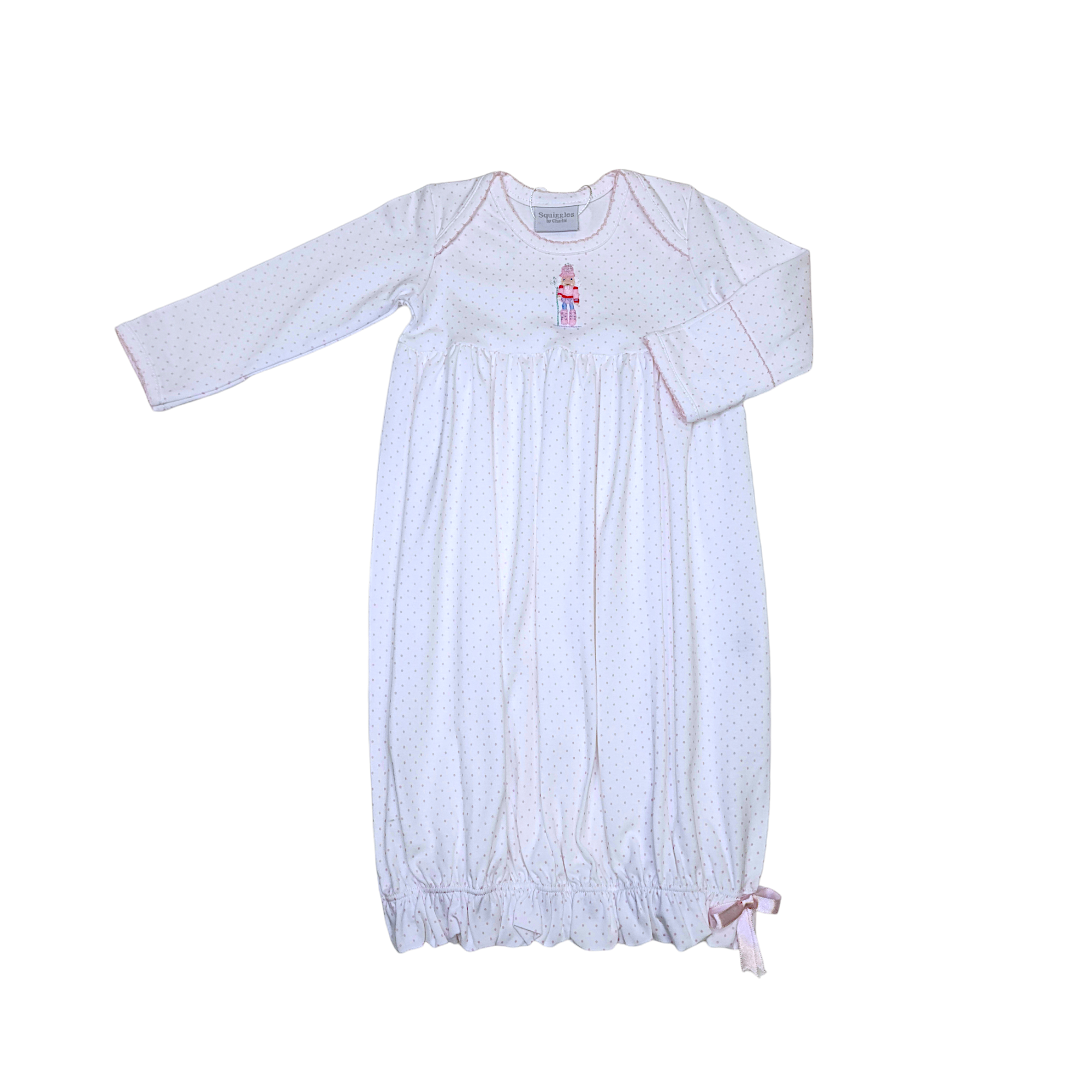 Pastel Nutcracker Pink Dot Gown - Born Childrens Boutique