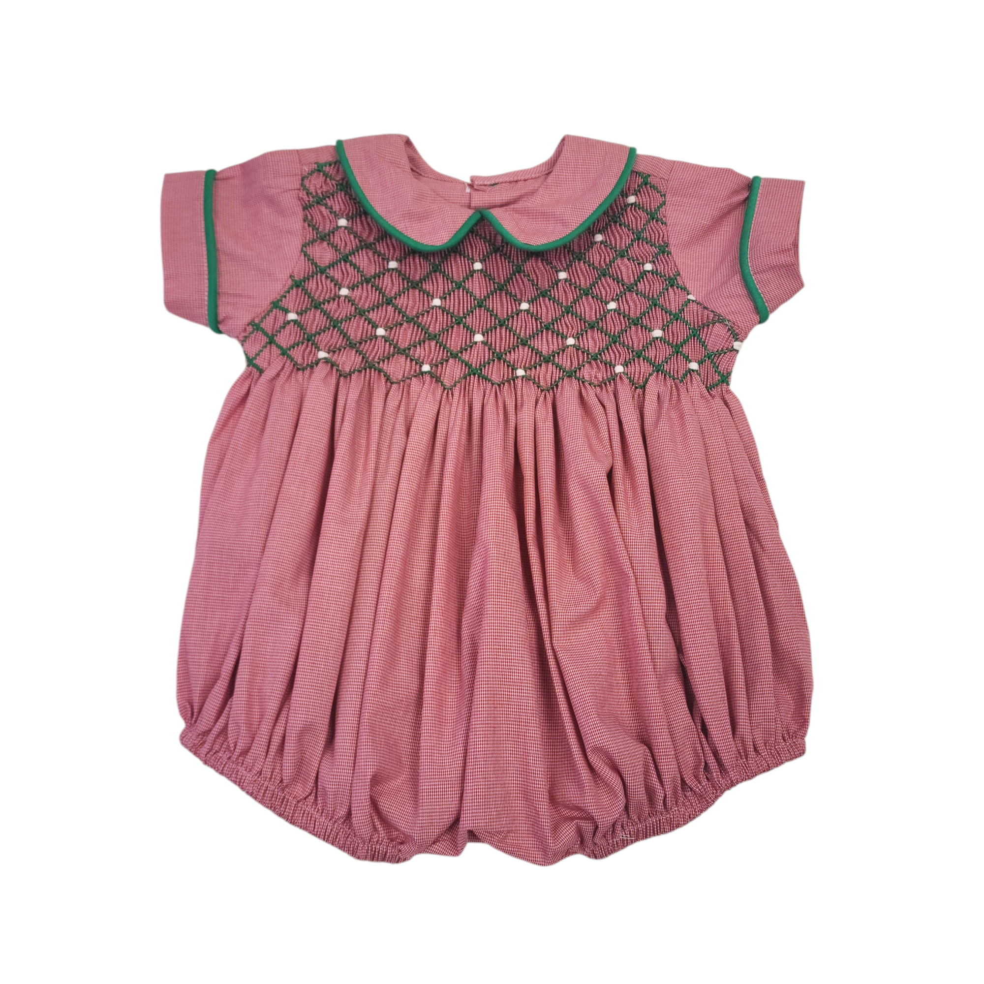 Red Channing Boy Bubble - Red Christmas - Born Childrens Boutique