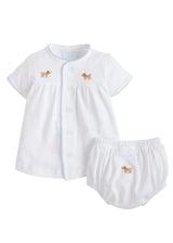 Pinpoint Layette Knit Set Lab - Born Childrens Boutique