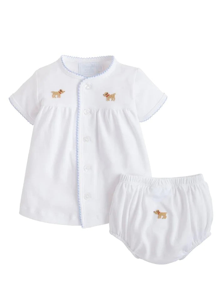 Pinpoint Layette Knit Set Lab - Born Childrens Boutique