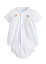 Pinpoint Layette Knit Set Lab - Born Childrens Boutique