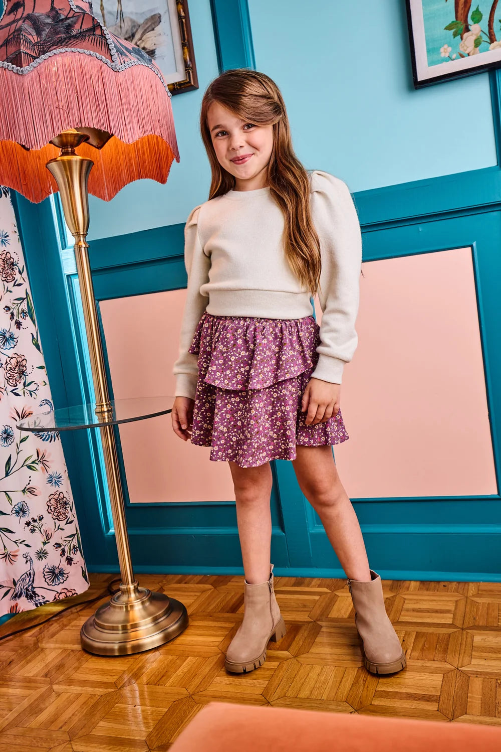 Peyton Top Snowflake Shimmer - Born Children's Boutique