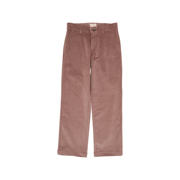 Prep School Pants - Gray Bay Brown Cord - Born Childrens Boutique