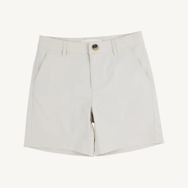 Prepletic Charlie Chinos - Saratoga Stone with Saratoga Stone Stork - Born Childrens Boutique