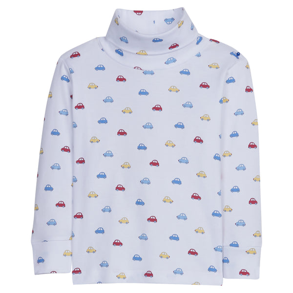 Printed Turtleneck - Cars - Born Childrens Boutique