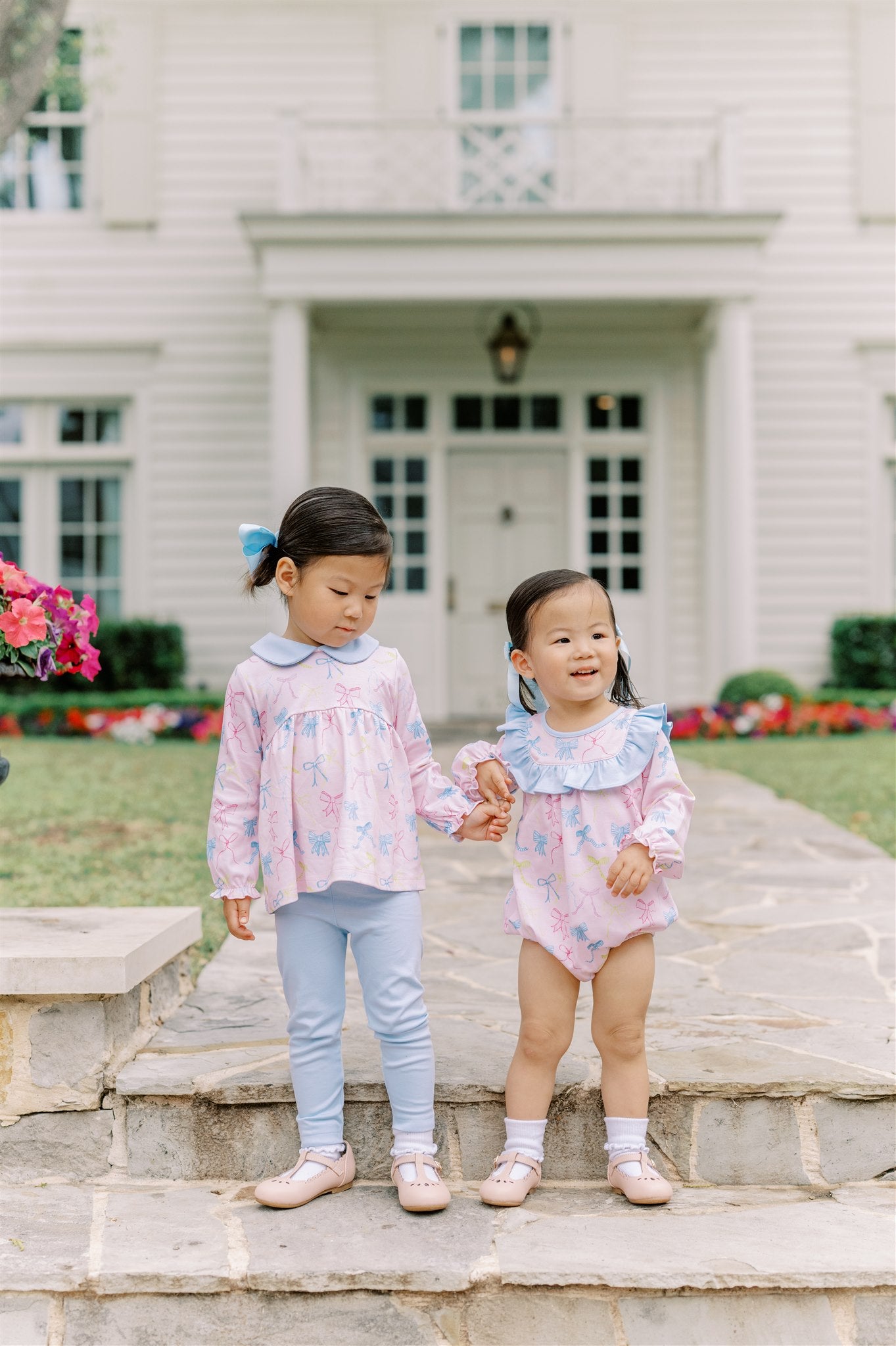 Ribbon Party LS Tunic Set - Born Childrens Boutique