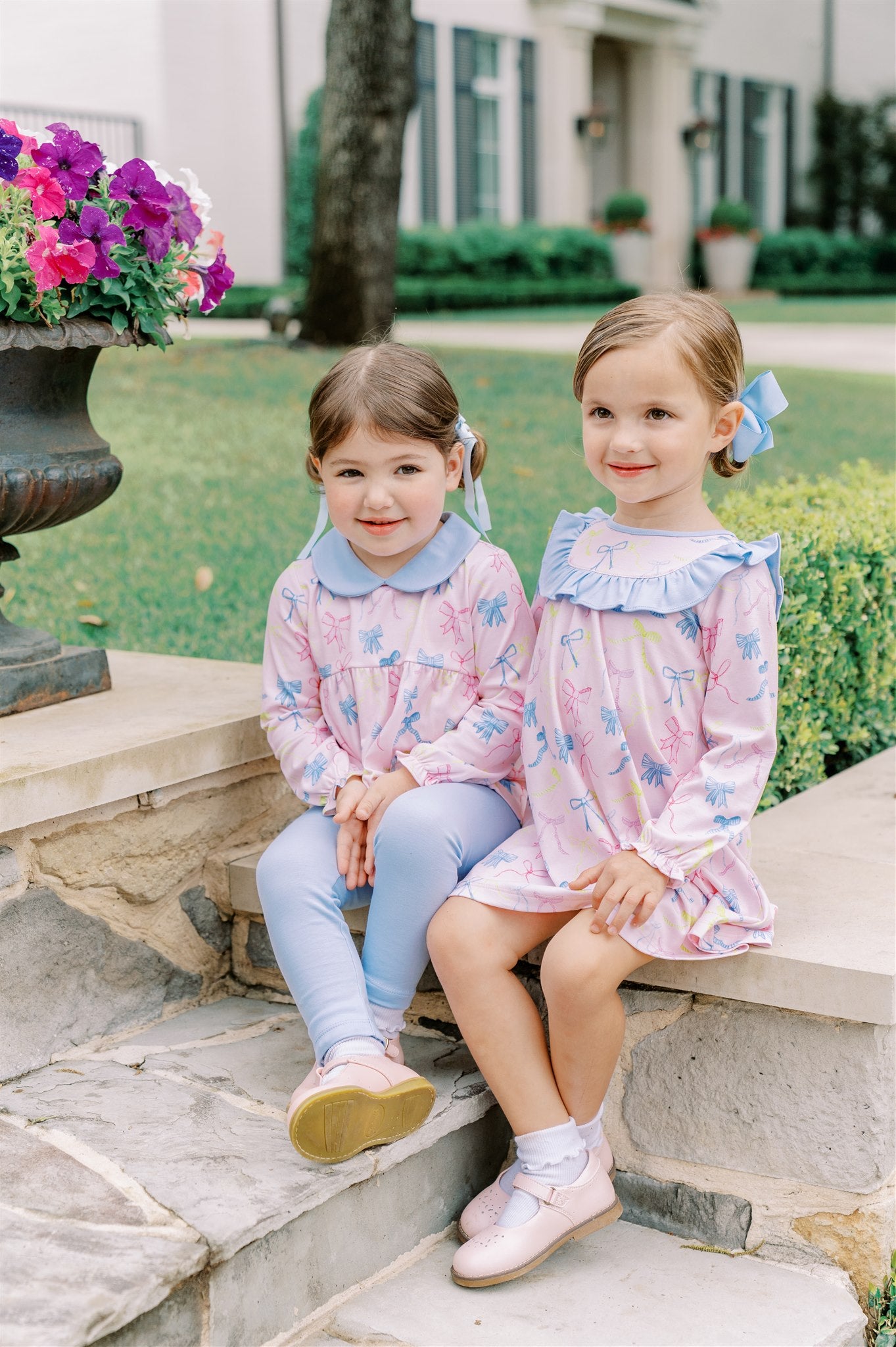 Ribbon Party LS Dress - Born Childrens Boutique