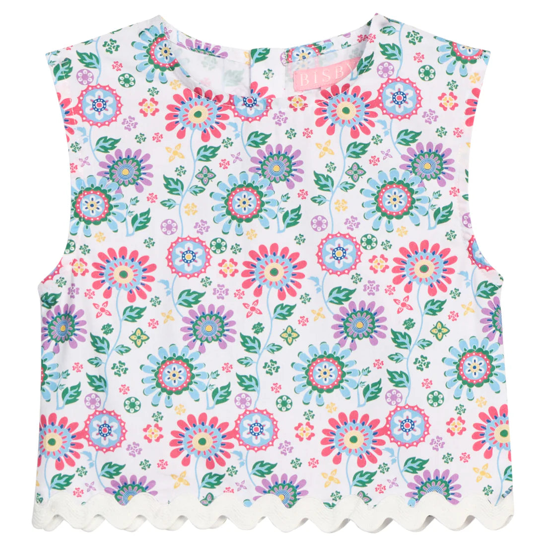 Ric Rac Shell Top - Bellavista Blooms - Born Childrens Boutique