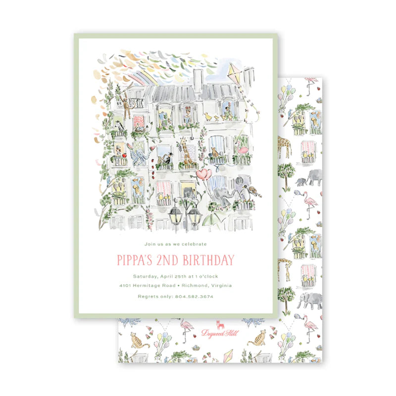 Zoo in the City Birthday Card - Born Childrens Boutique