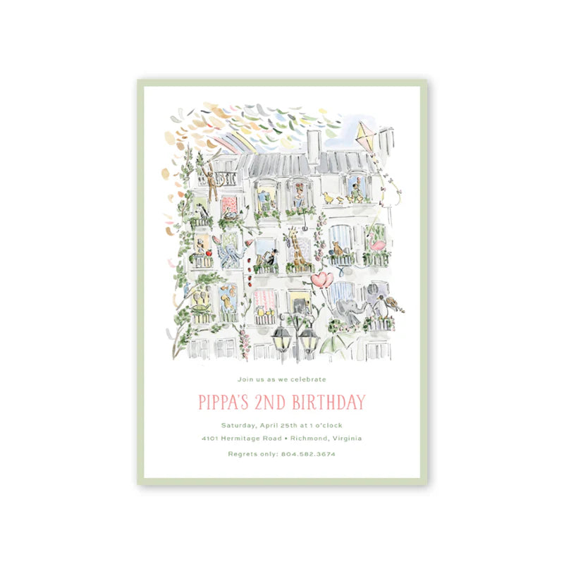 Zoo in the City Birthday Card - Born Childrens Boutique