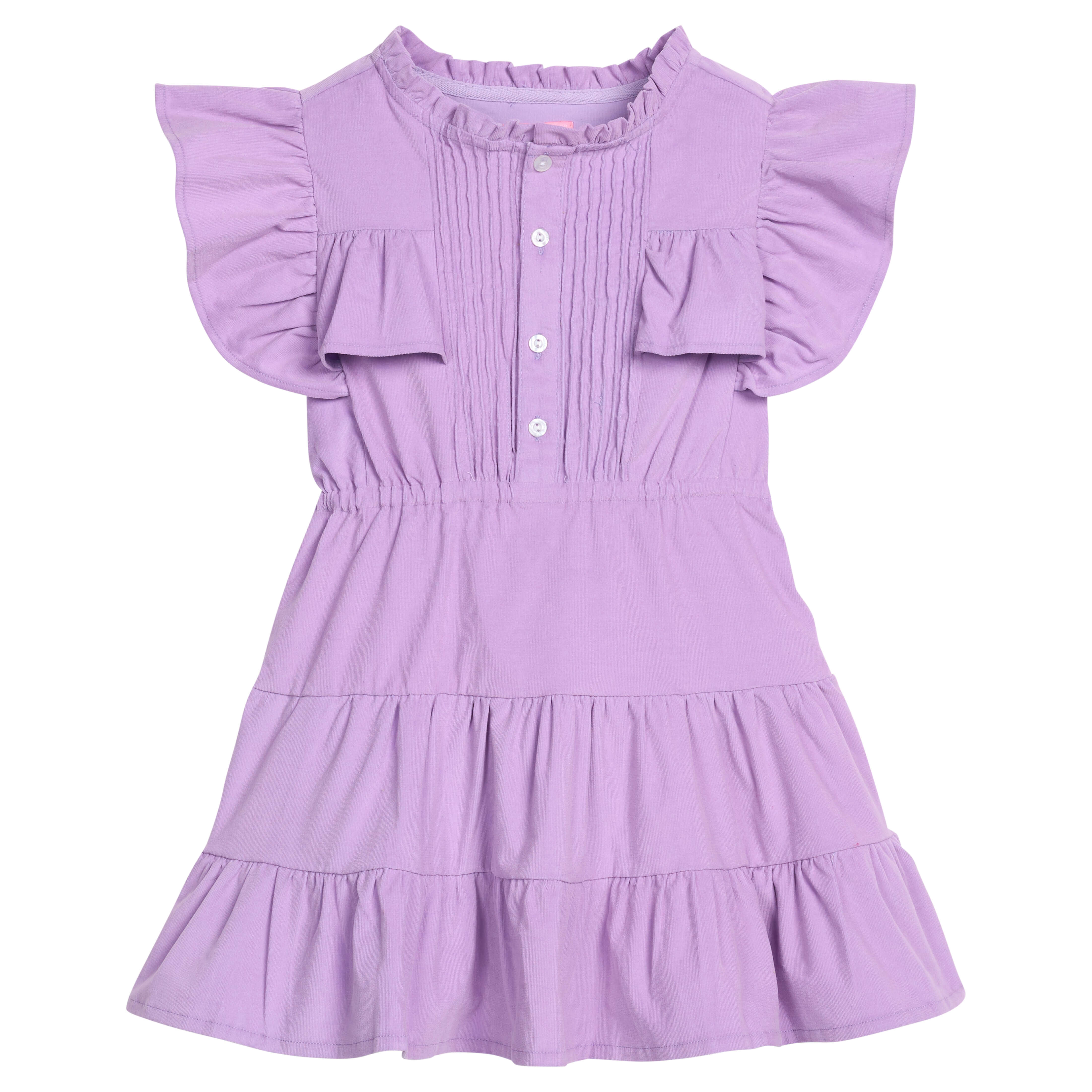 Rodeo Dress - Lavender Corduroy - Born Childrens Boutique