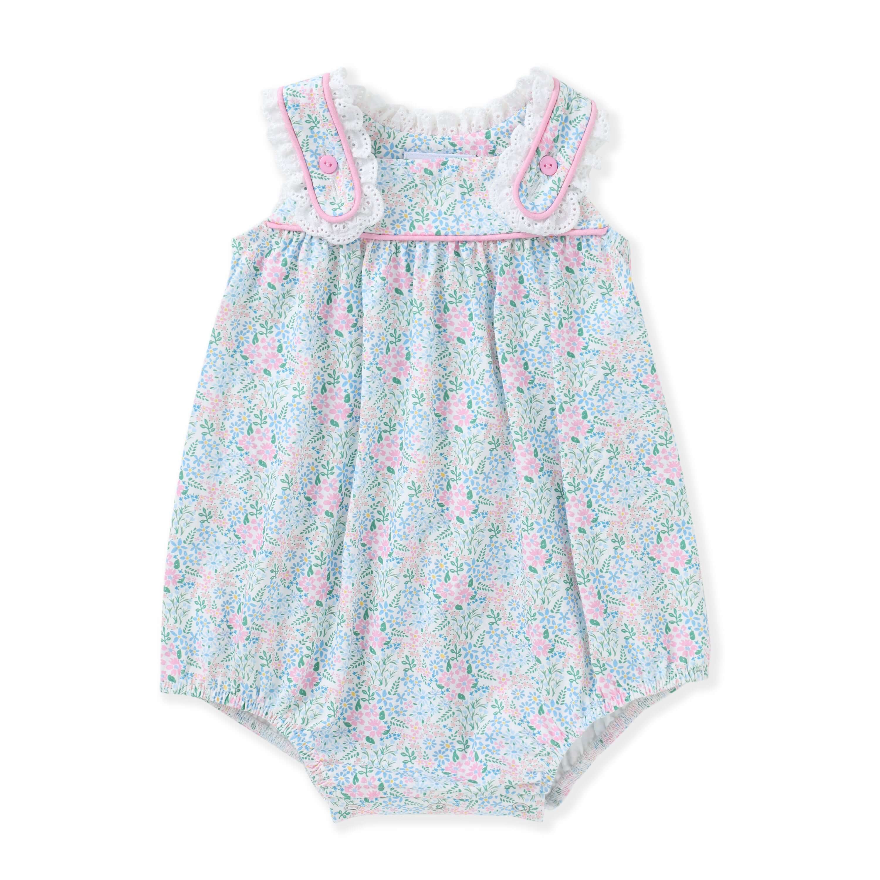 Eyelet Trim Bubble - Born Childrens Boutique