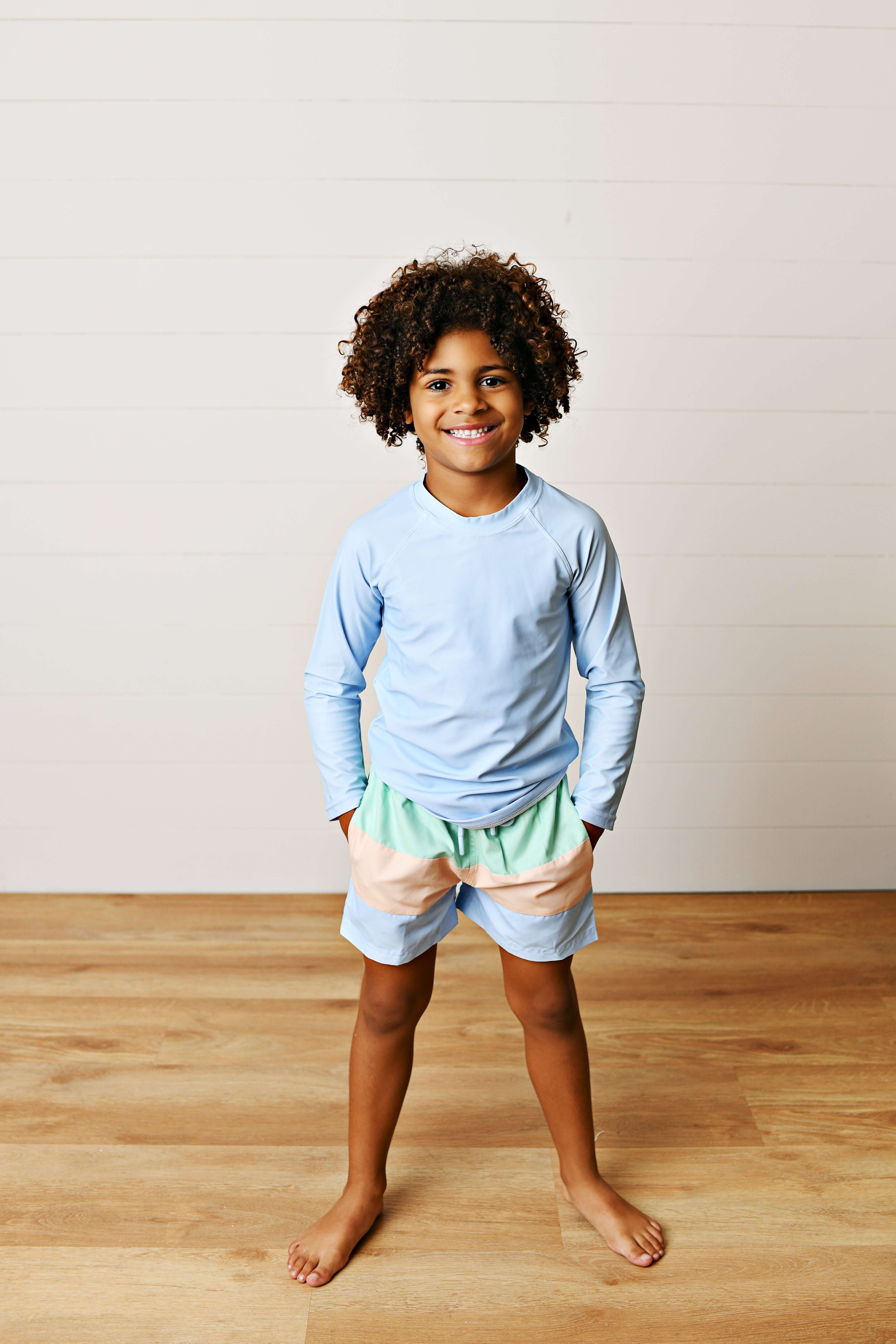 Blue Unisex Rashguard - Born Childrens Boutique