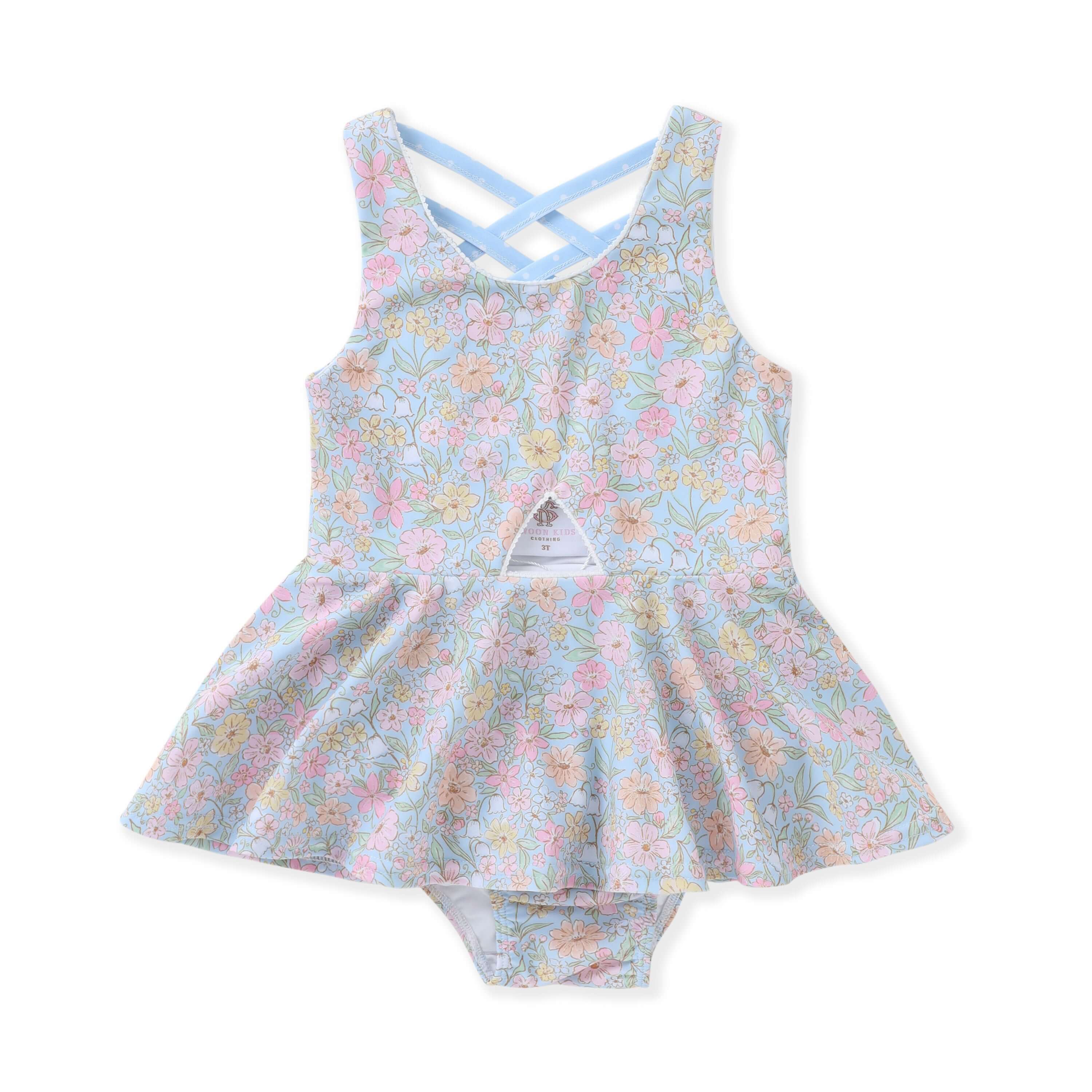 Floral One Piece Swimsuit - Born Childrens Boutique