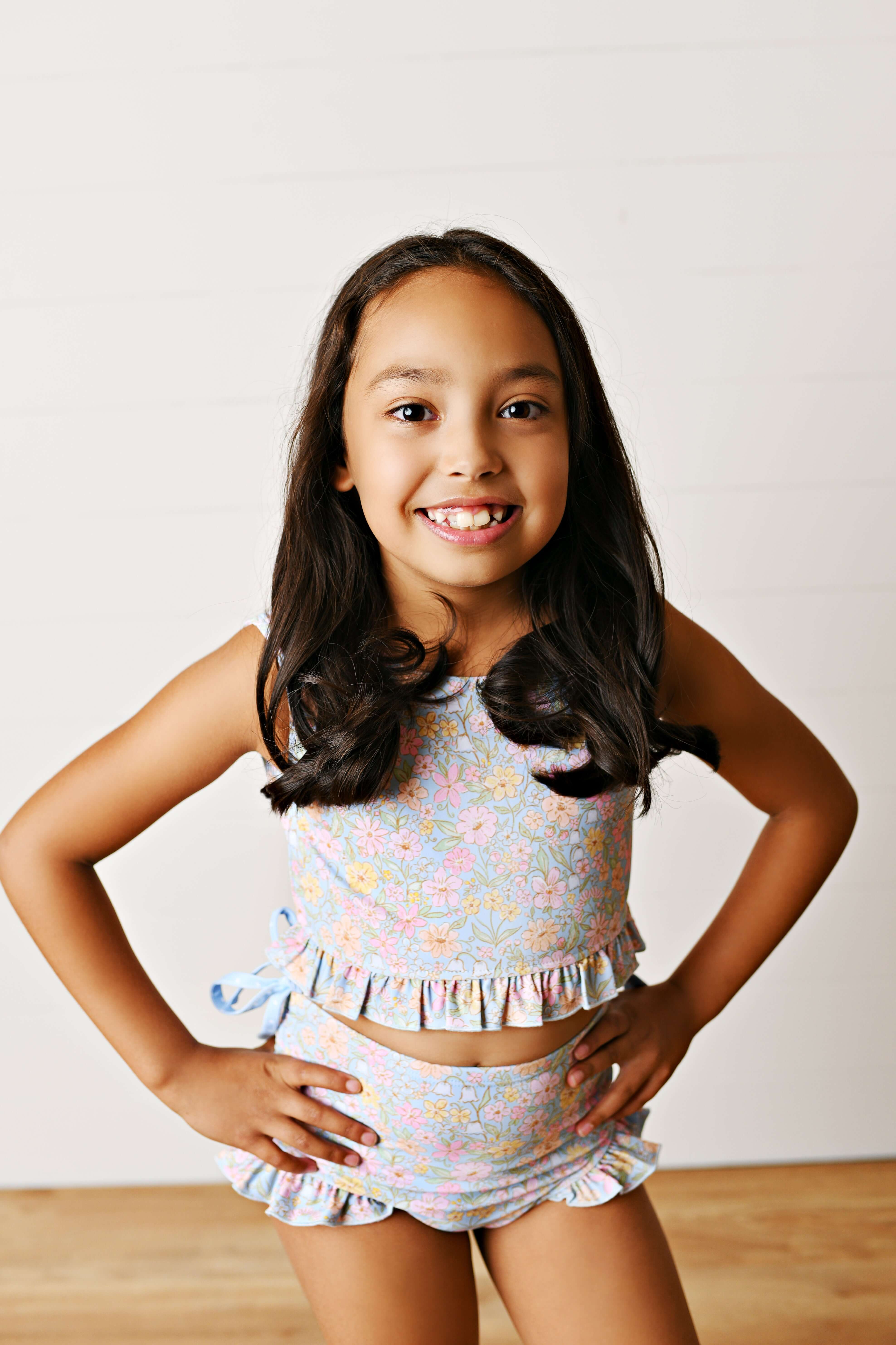 Floral Two Piece Swimsuit - Born Childrens Boutique