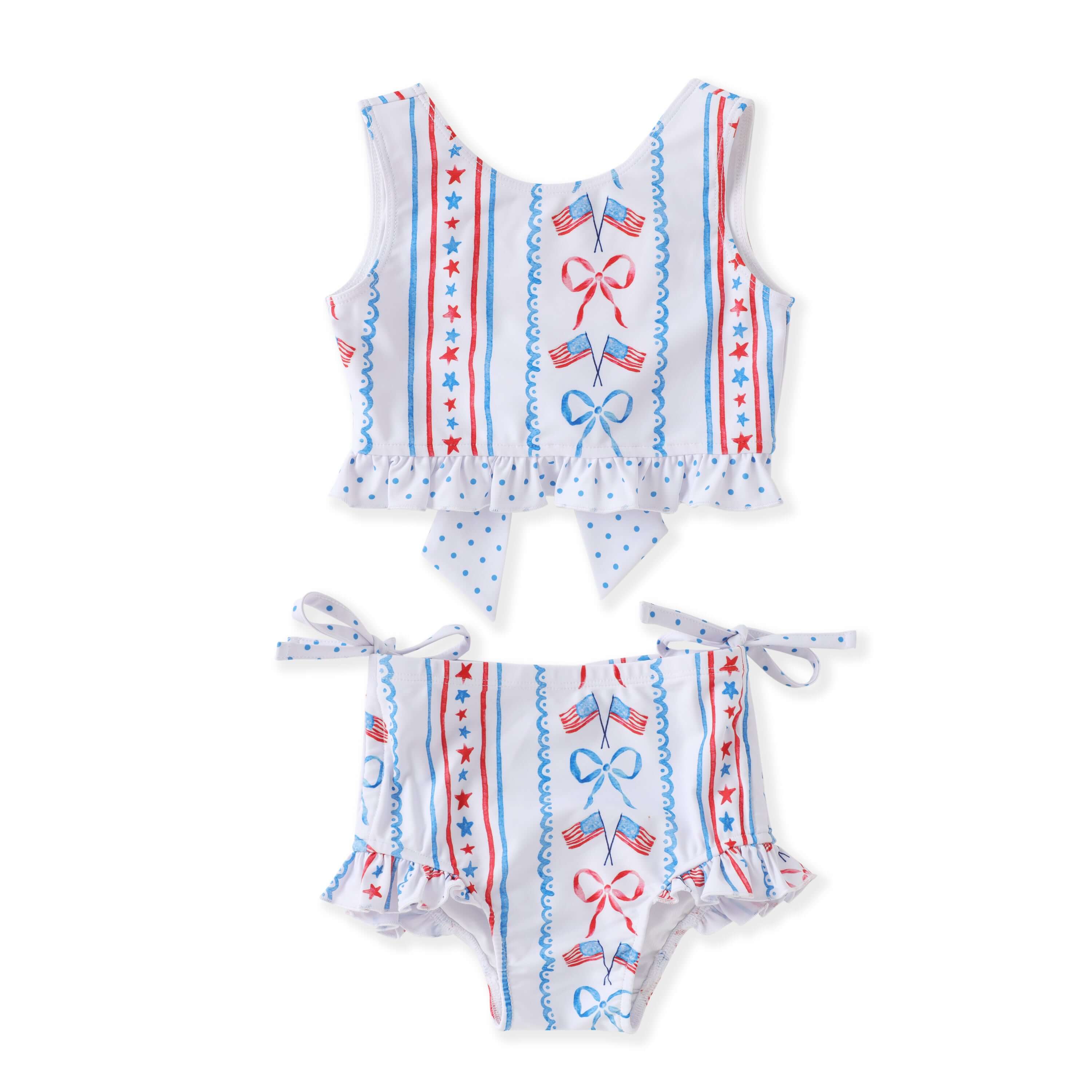 Patriotic Two Piece Swimsuit - Born Childrens Boutique