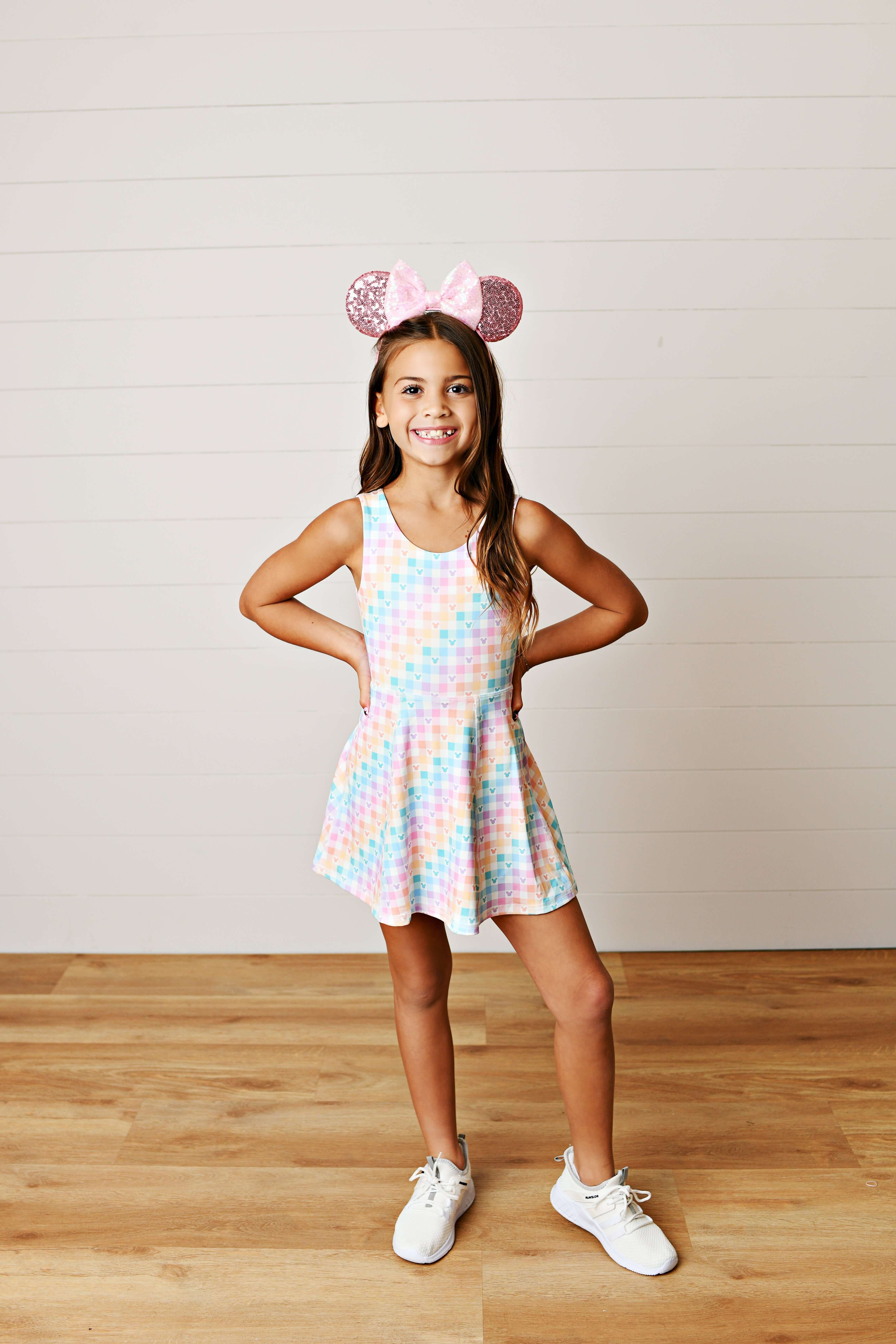Gingham Mouse Dress - Born Childrens Boutique