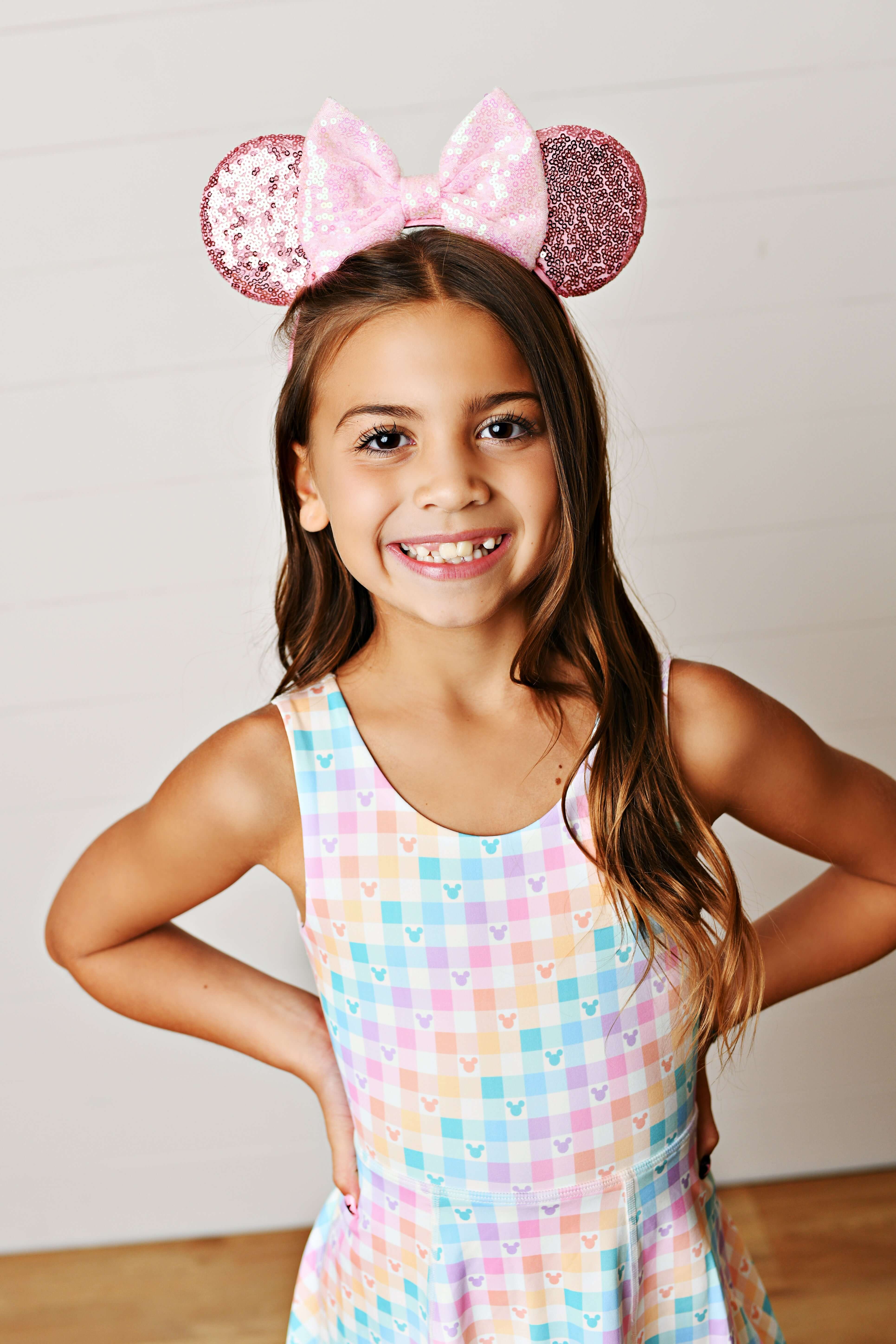 Gingham Mouse Dress - Born Childrens Boutique