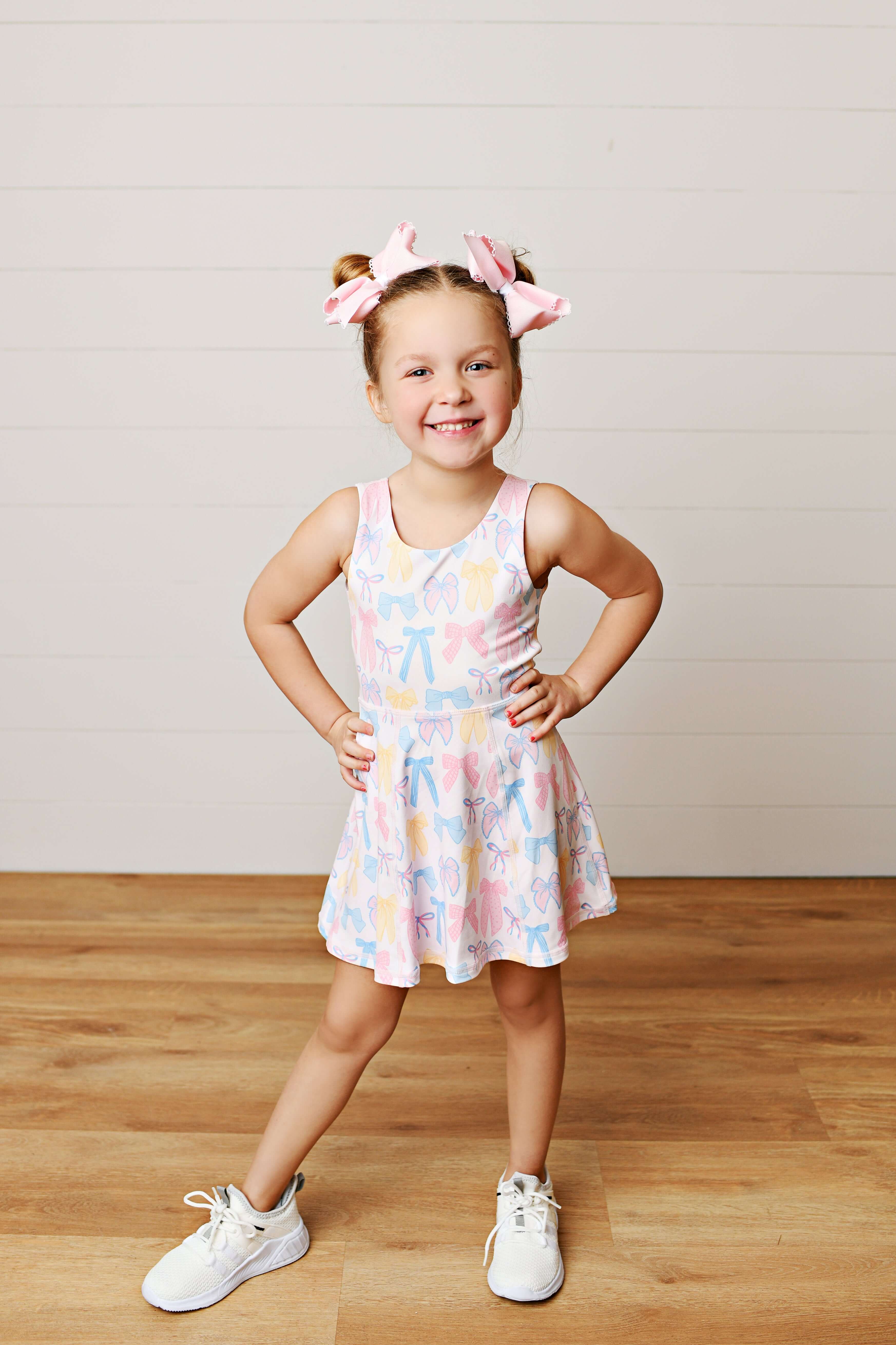 Spring Bows Dress - Born Childrens Boutique