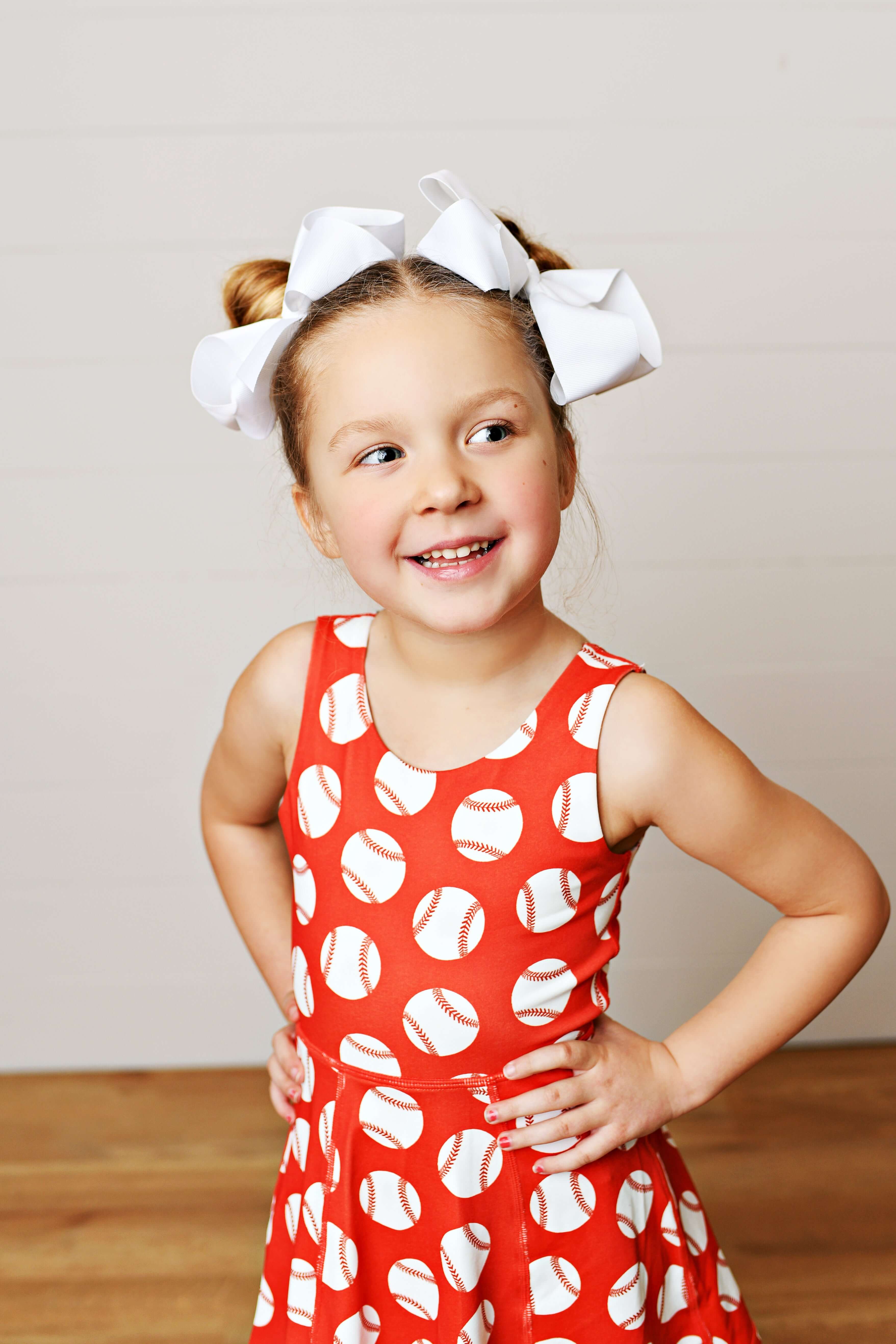 Batter Up Dress - Born Childrens Boutique