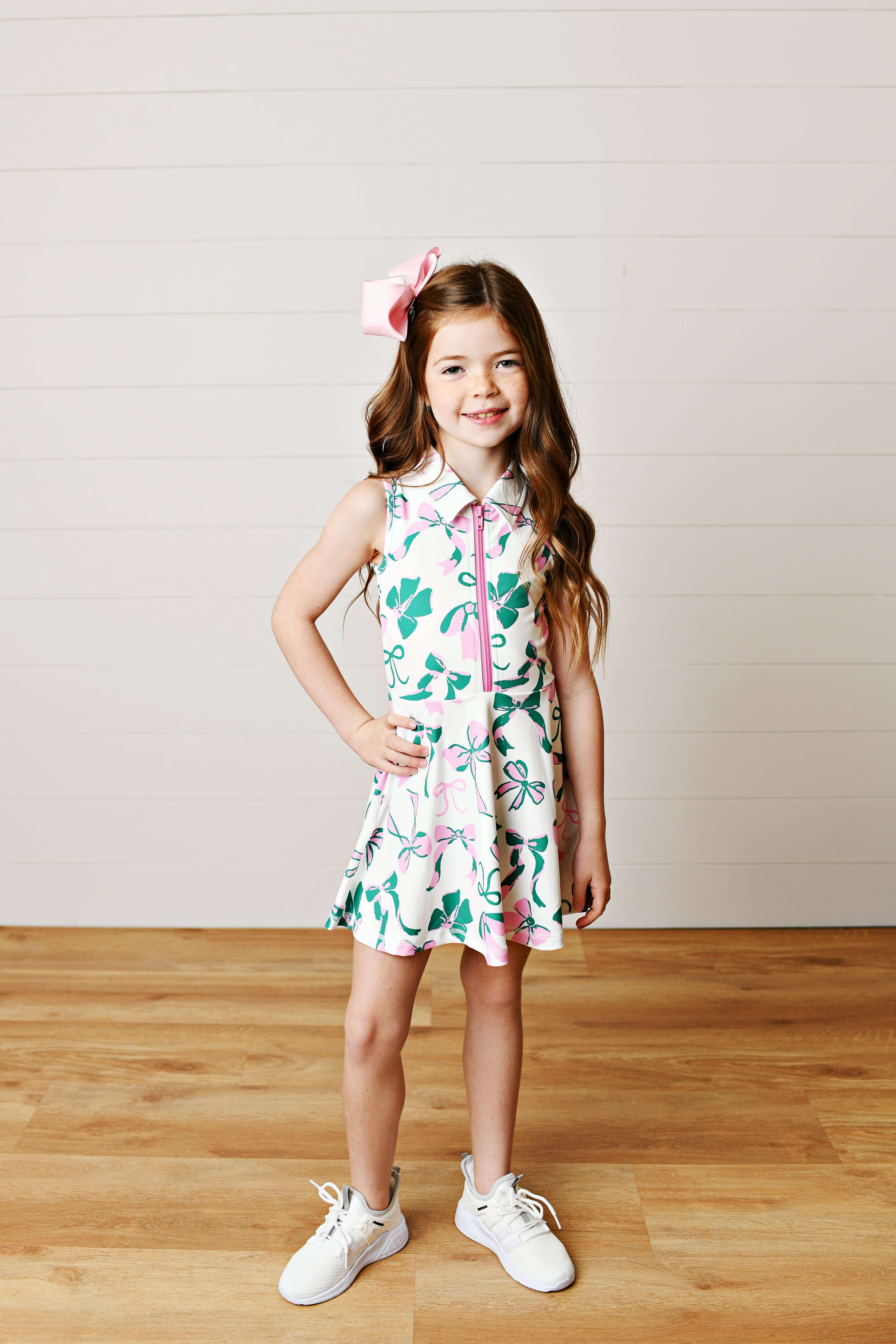 Country Club Bow Dress - Born Childrens Boutique