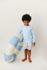 Blue Long Sleeve Rashguard - Born Childrens Boutique