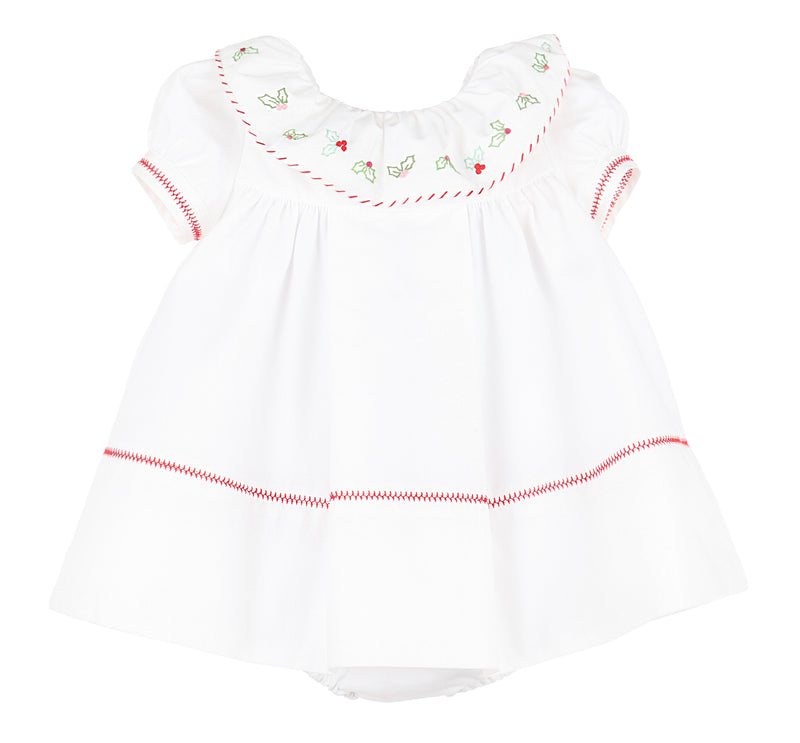 Merrymaker Ruffle Dress White - Born Childrens Boutique