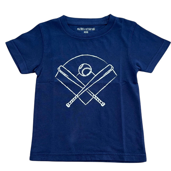 SS Navy Baseball T-Shirt