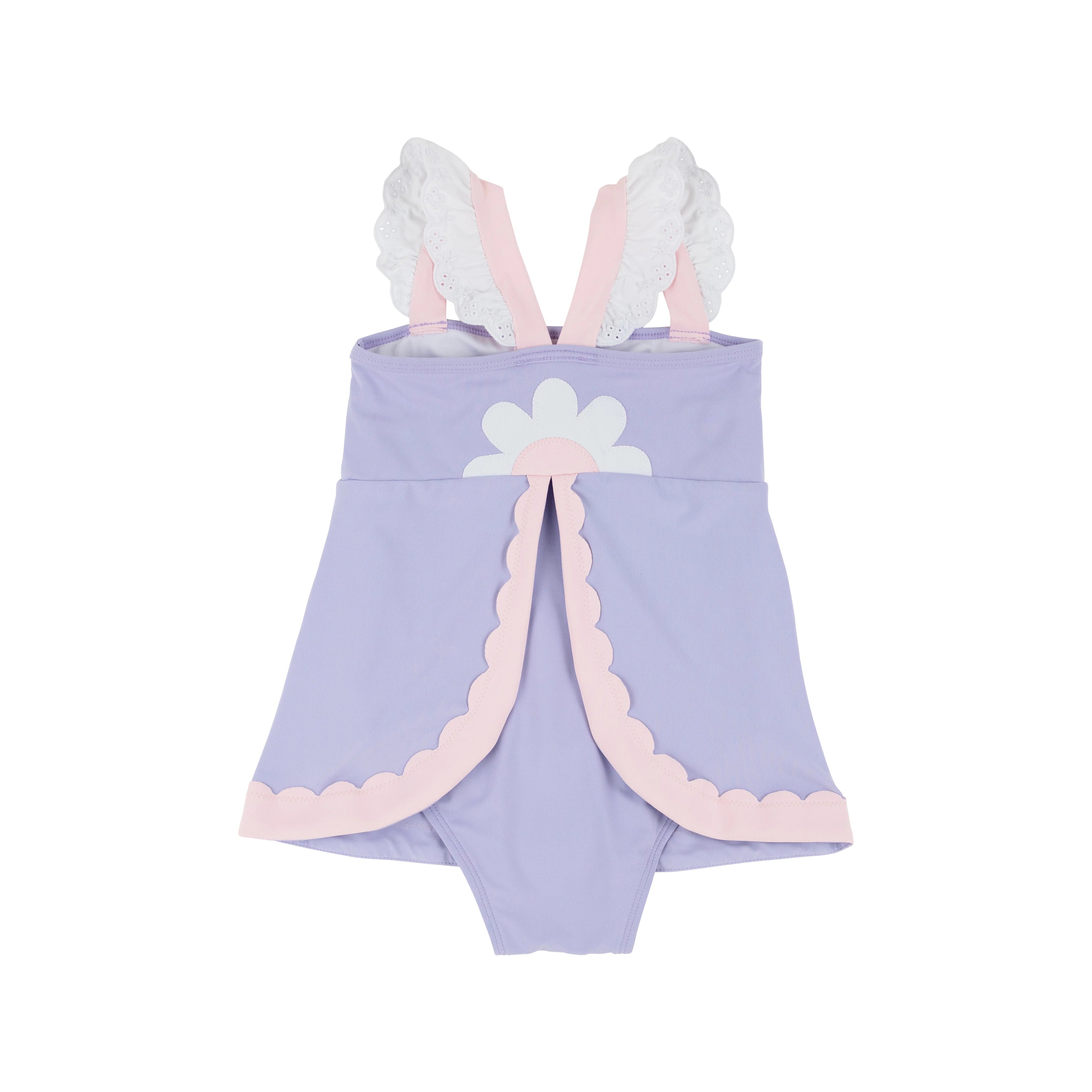 Sanctuary Scallop Swimsuit Lauderdale Lavender with Palm Beach Pink - Born Childrens Boutique