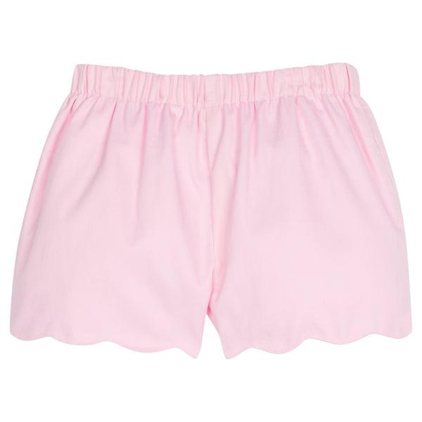 Scallop Short - Light Pink Twill - Born Childrens Boutique