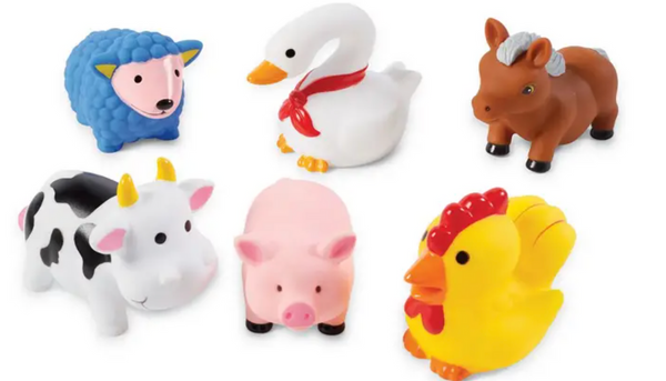 Farm Animal Rubber Bath Toys - Born Childrens Boutique
