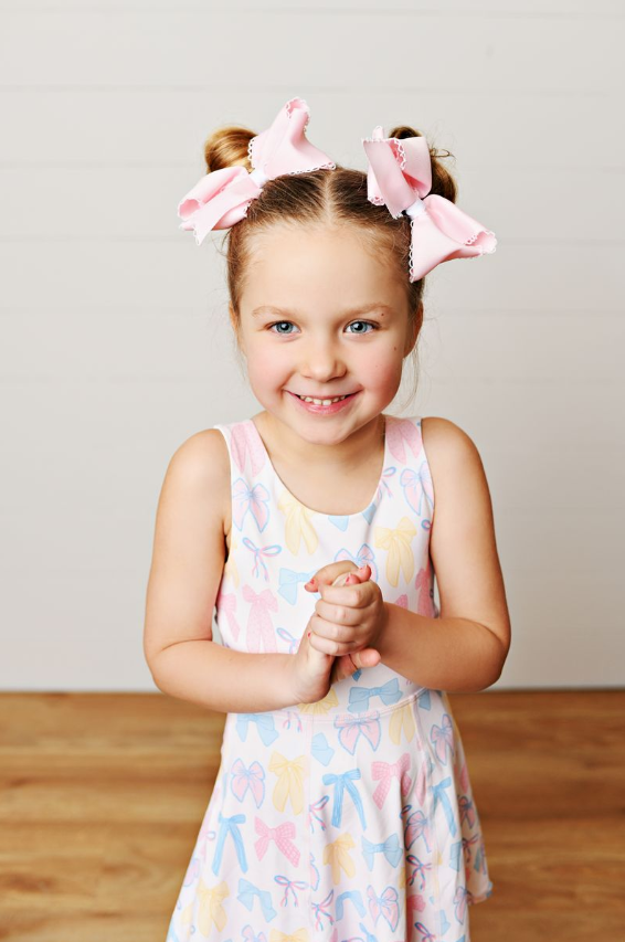 Spring Bows Dress - Born Childrens Boutique