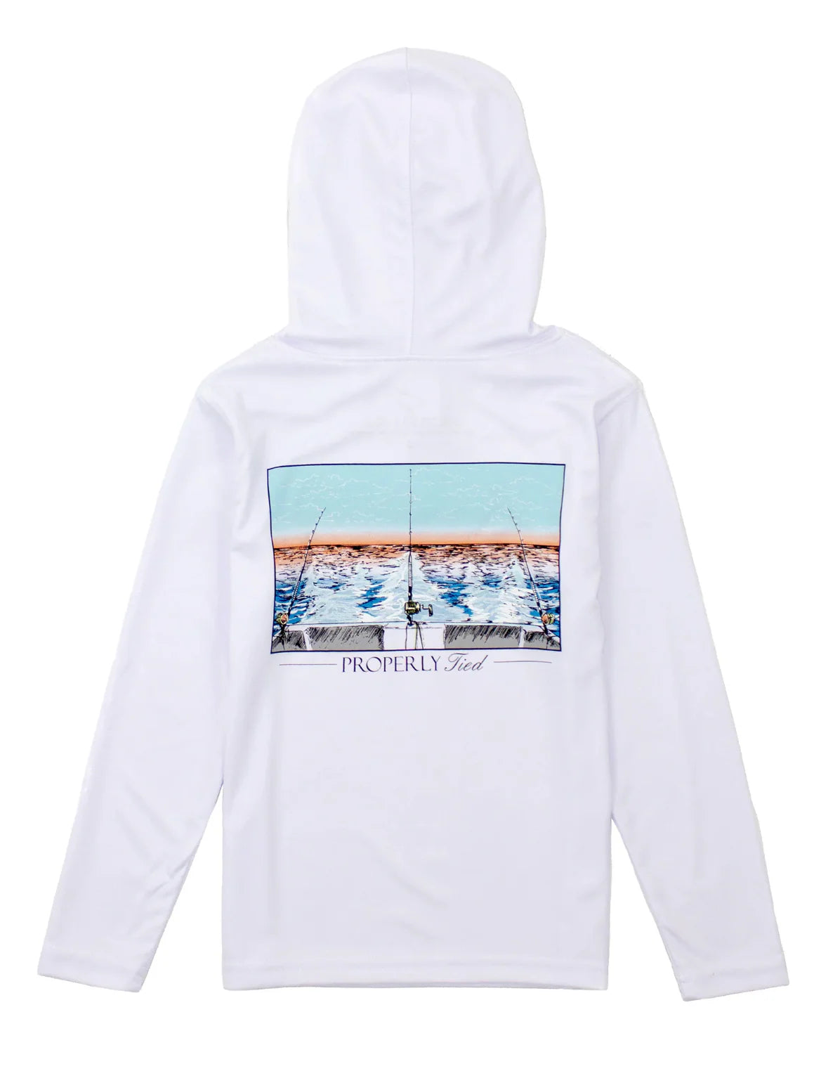 Shade Performance Hoodie Castaway White - Born Childrens Boutique
