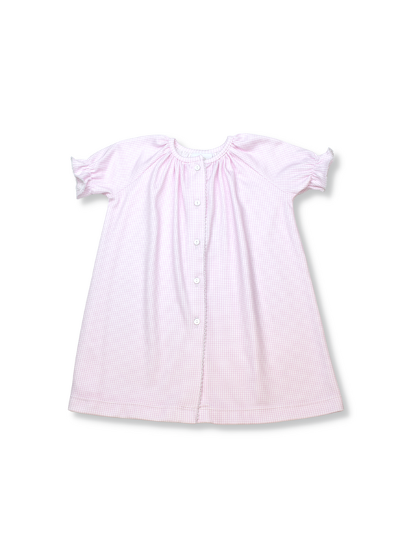 Lullaby Set Vintage Daygown - Pink Mini Gingham - Born Childrens Boutique