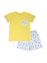 Lullaby Set Charlie Short Set - Nautical - Born Childrens Boutique