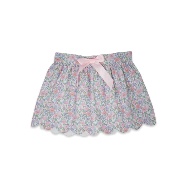 Susie Scallop Skirt Hillsborough Floral - Born Childrens Boutique