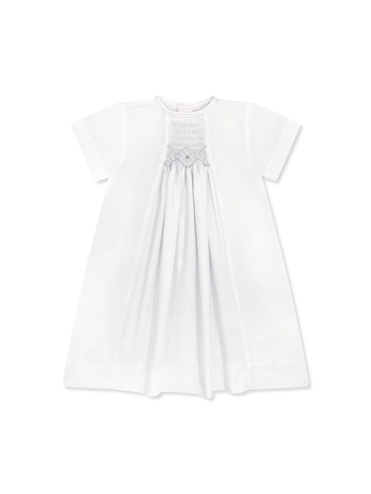 James Daygown Blessings White with Blue - Born Childrens Boutique