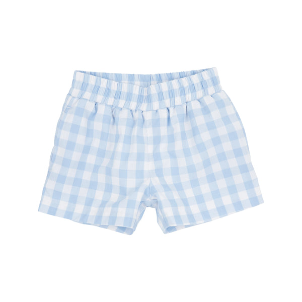 Sheffield Shorts Beale Street Blue Check With Worth Avenue White - Born Childrens Boutique