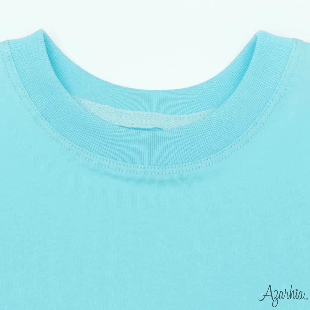 Boxy T in Sky Blue - Born Childrens Boutique