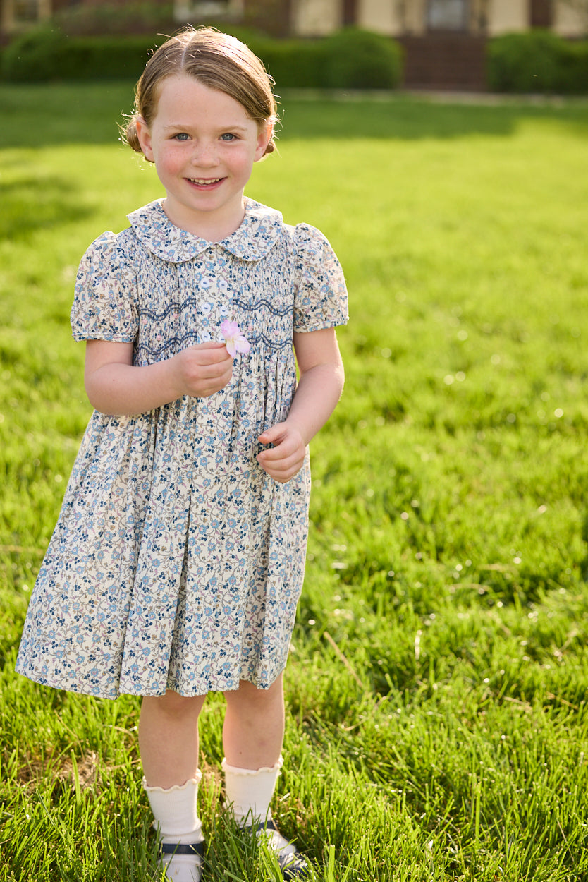 Amore Dress - Wisteria Floral - Born Childrens Boutique