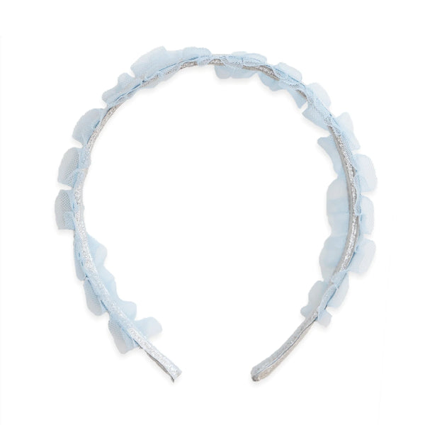 Swan Headband, Silver and Blue - Born Childrens Boutique