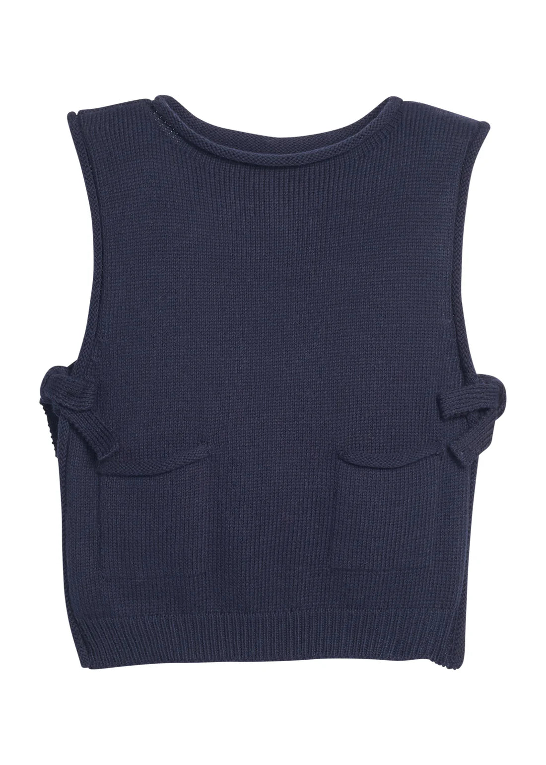 Pre-Order Sweater Vest - Navy - Born Childrens Boutique