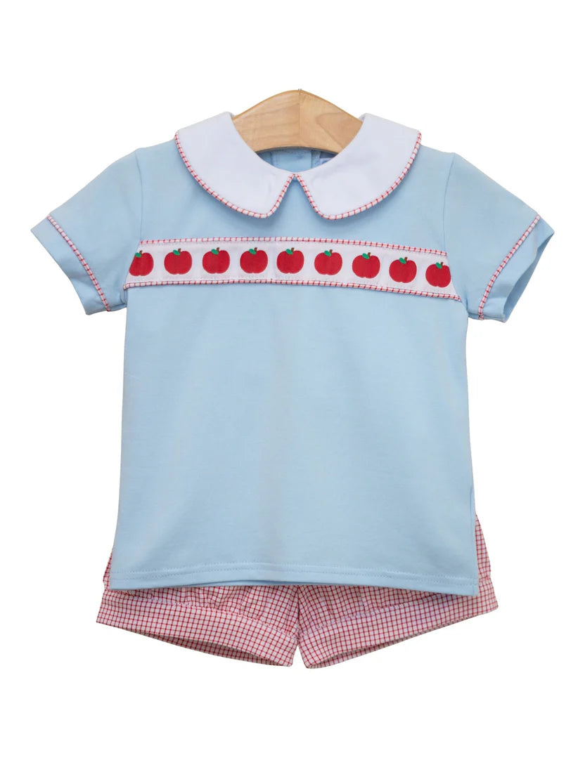 Apple Ribbon Banded Short Set