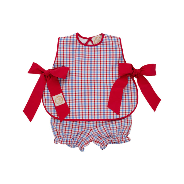 Talbott Tie Side Provincetown Plaid/Richmond Red - Born Childrens Boutique
