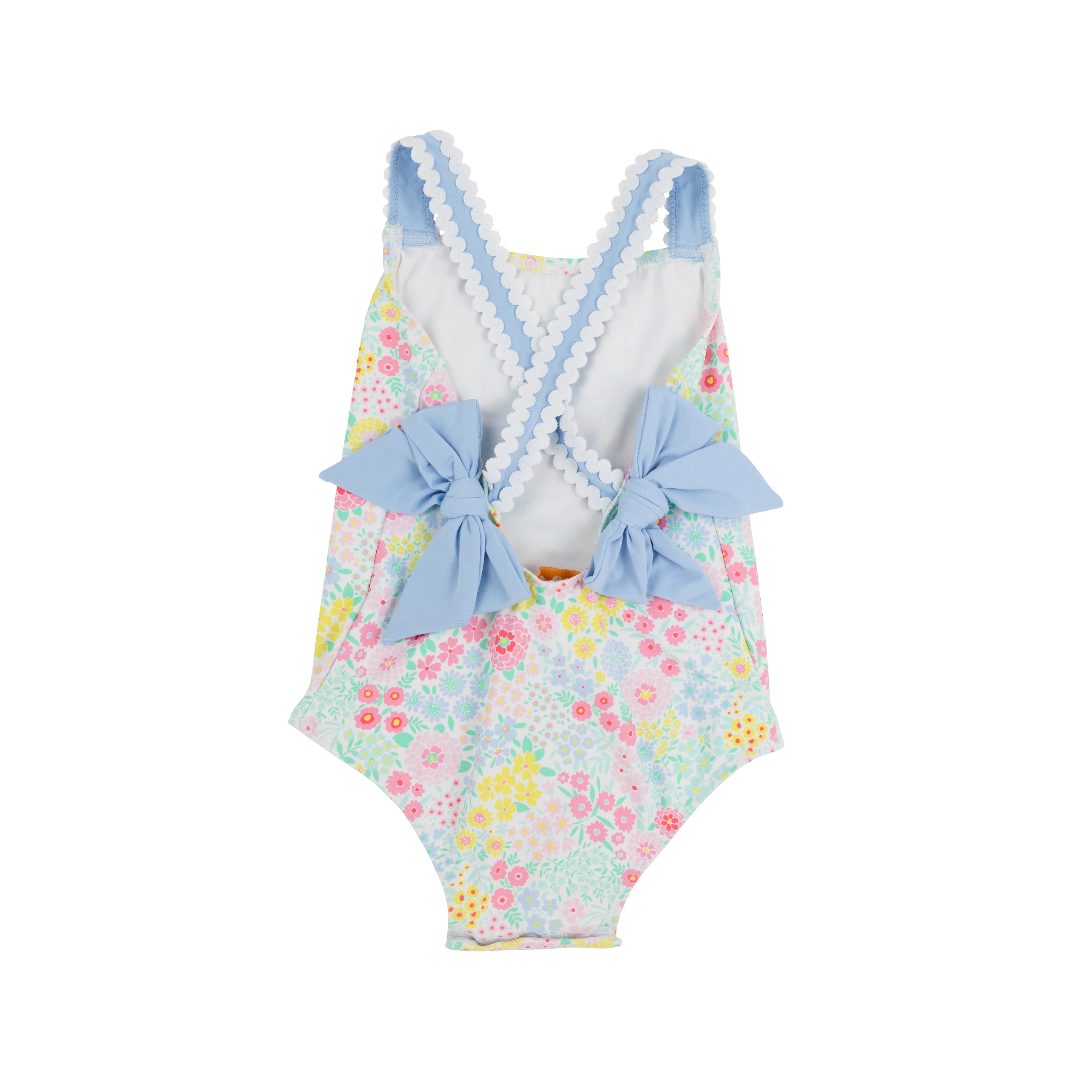Taylor Bay Bathing Suit Merry Little Meadow with Beale Street Blue - Born Childrens Boutique