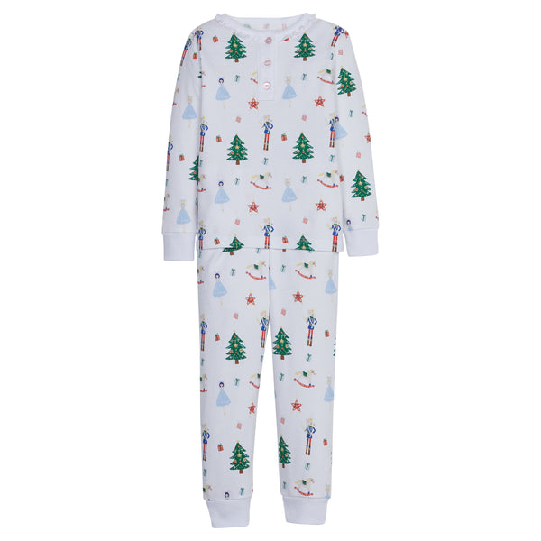 Girl Printed Jammies - Nutcracker - Born Childrens Boutique