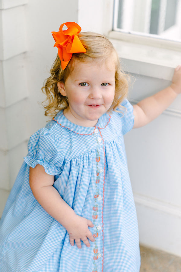 Pre-Order Perry Pumpkin Patch Dress - Born Childrens Boutique